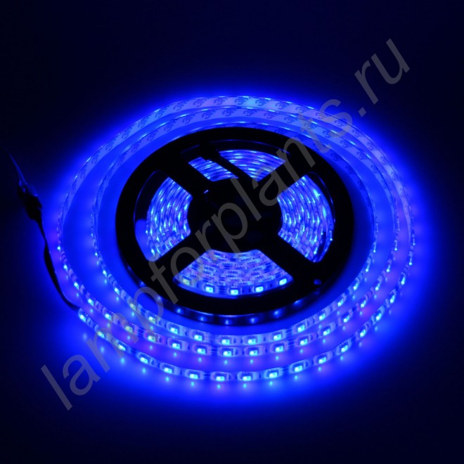 Светодиодная лента синего цвета SMD5050 для использования в биколорных светильниках